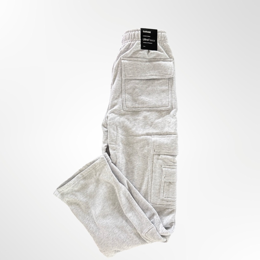 Garage UltraFleece Cargo Straight Grey Sweatpants NWT Size XS - Picture 6 of 10